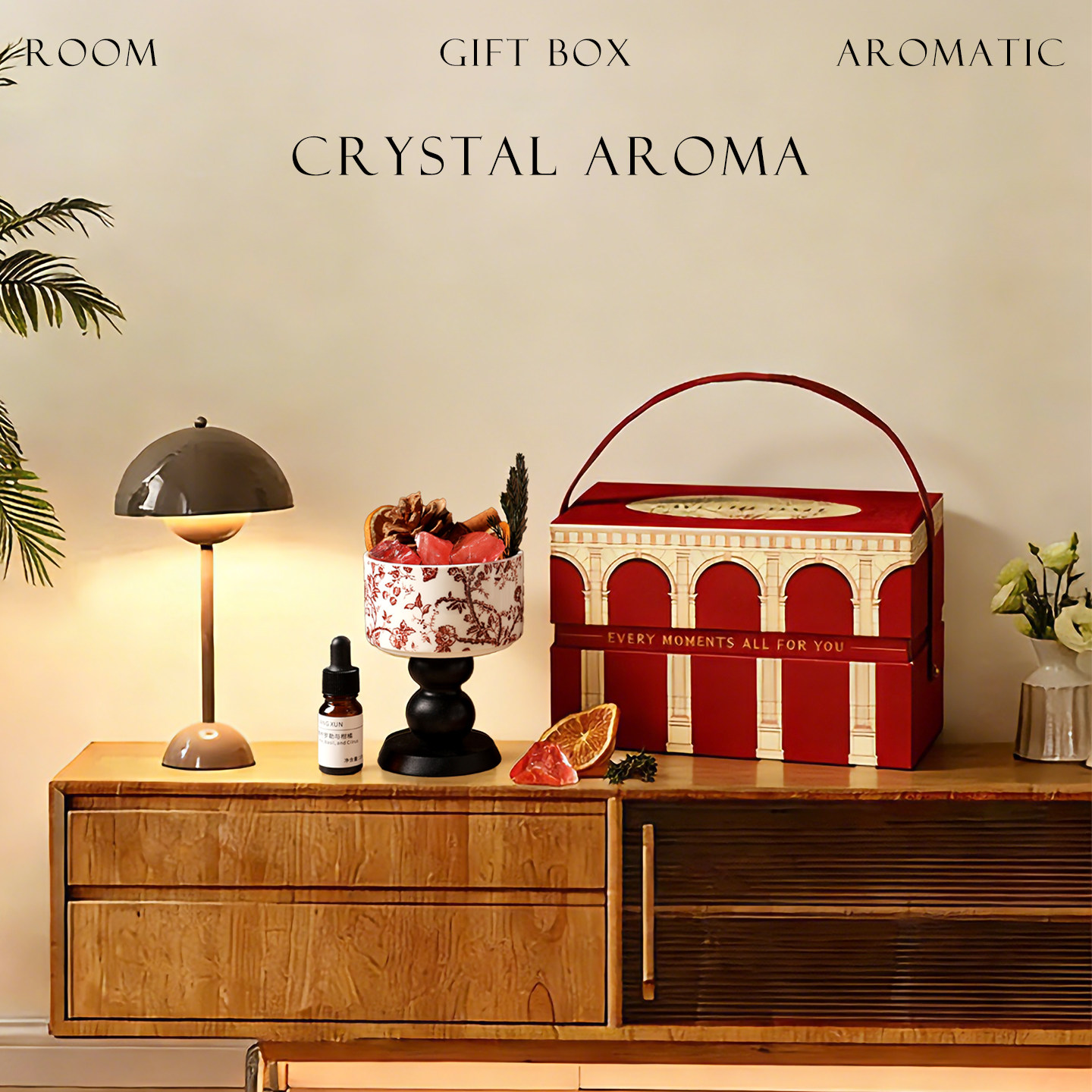 天然红水晶香薰礼盒扩香石女生卧室家居持久精油无火香氛摆件礼物,家居饰品,香薰礼盒,淘宝优惠券,粉丝福利购,淘宝优惠卷