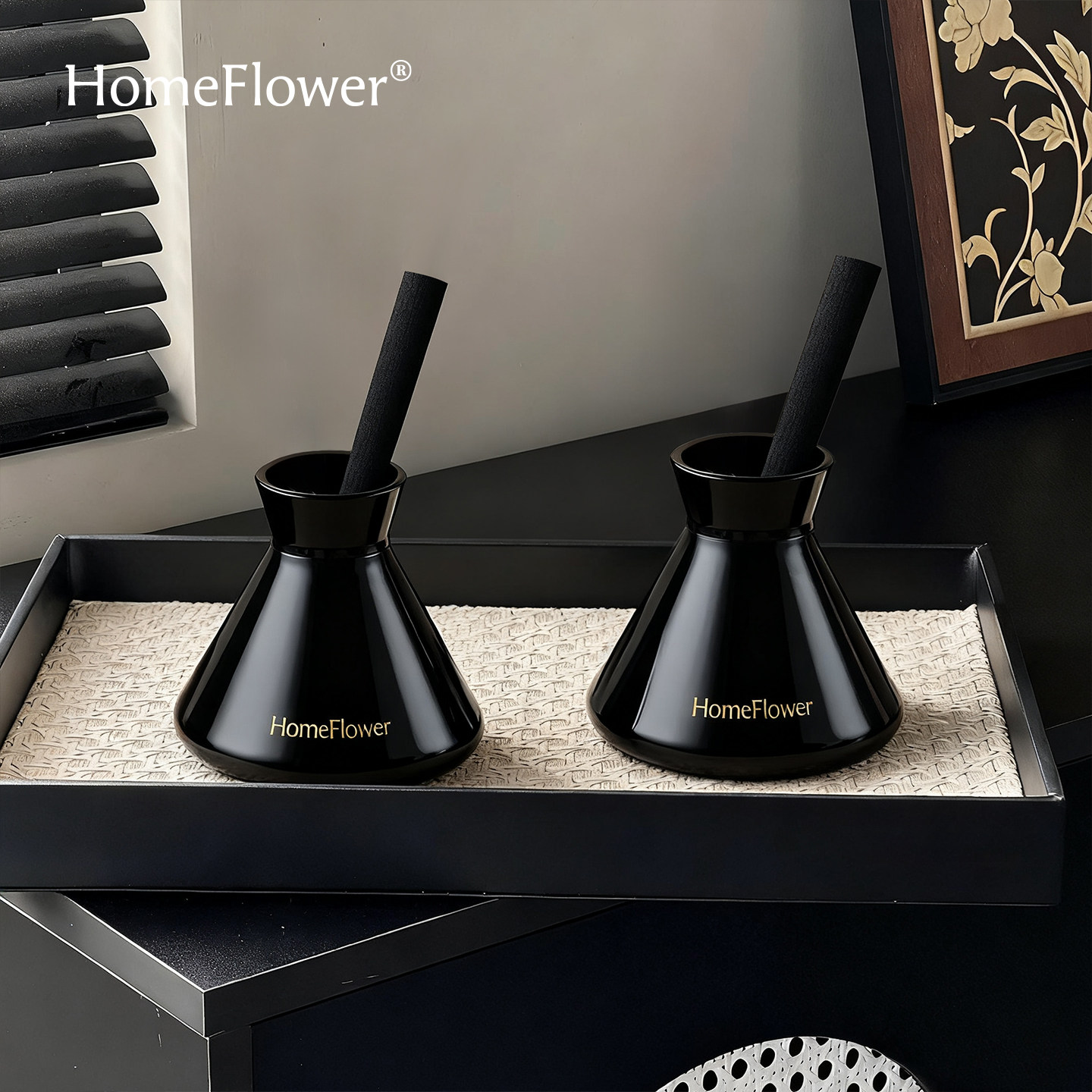 香薰空瓶玻璃藤条扩香棒家用卧室内香氛高级感摆件玄关创意扩香器,家居饰品,香薰摆件,淘宝优惠券,粉丝福利购,淘宝优惠卷