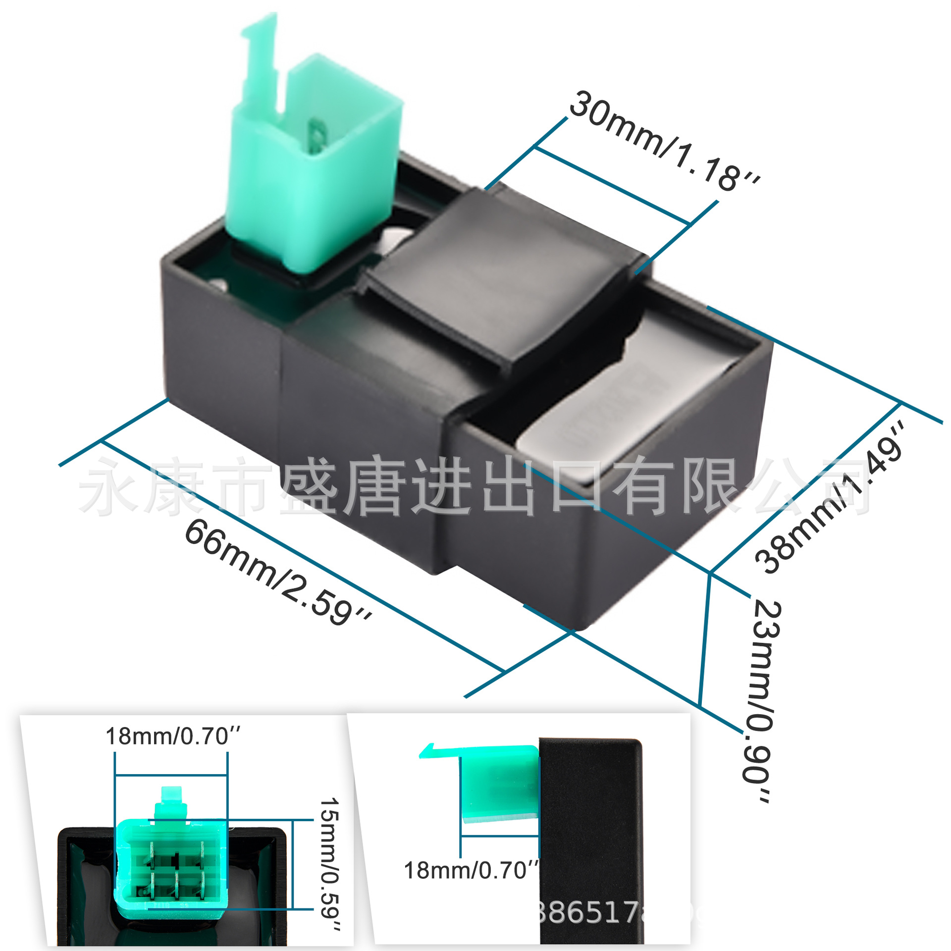 5针点火器适配50cc-125cc4冲程水平发动机袖珍自行车卡丁车越野车