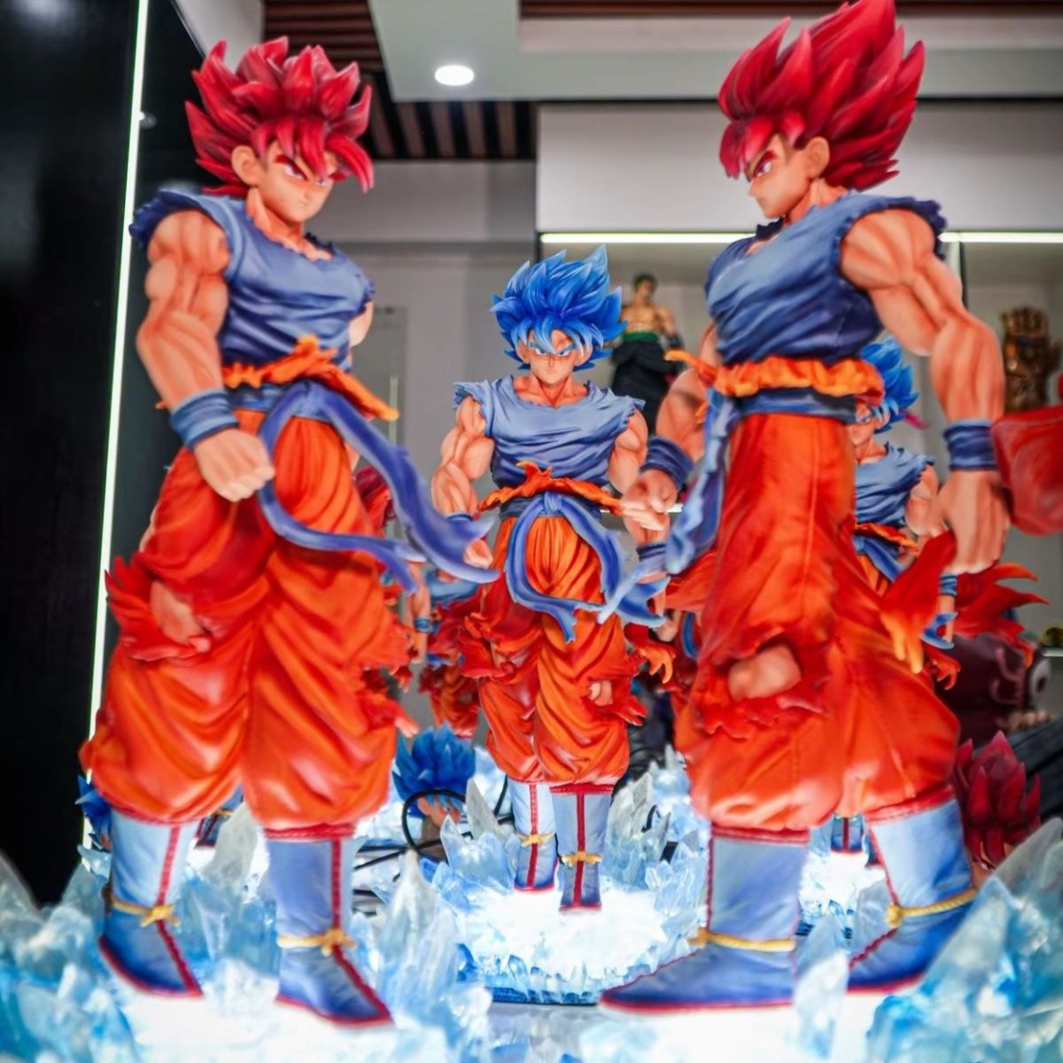 潮玩七龙珠手办GK动漫礼物悟空超蓝摆件雕像模型亚克力其他彩盒