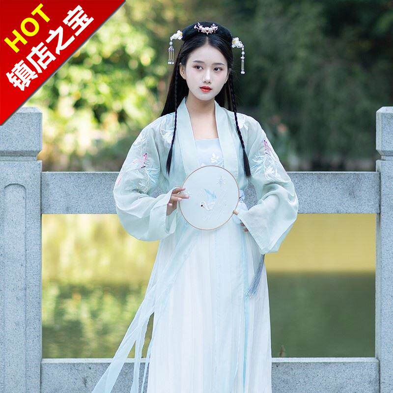 汉服上儒单件齐胸齐腰裙日常套i装清新仙对襟上襦吊带在类目 女装/女士精品, 唐装/民族服装/舞台服装, 民族服装/舞台装中 - 来自Buy2taobao.com提供专业的淘宝代购服务