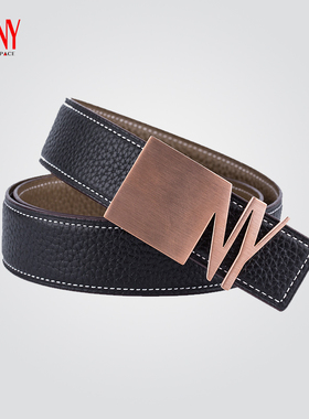 NY纳艺拉丁舞皮带男双面荔枝纹头层牛皮分体摩登国标舞配饰P95102