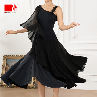 摩登裙演出服连衣裙国标舞舞服