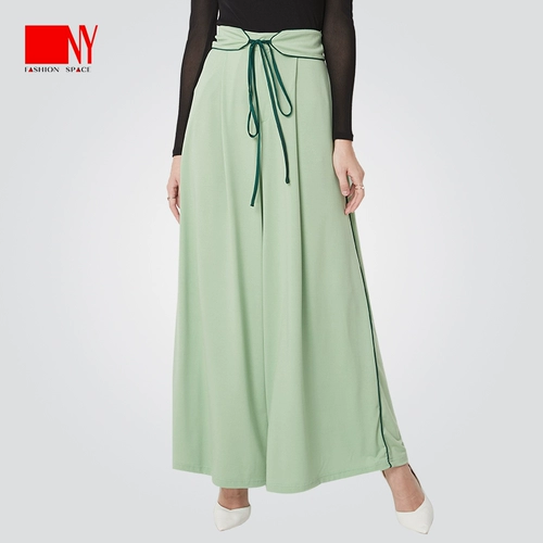 Летний асимметричный ремень, штаны для отдыха, высокая талия, свободный прямой крой