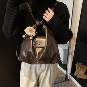 多功能大容量包包女2026秋冬新款 单肩包复古斜挎包通勤双肩三用包
