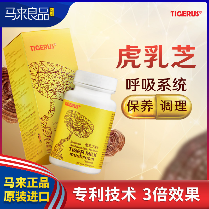 太格乐虎乳芝灵芝孢子粉马来西亚原装进口60粒提升呼吸系统支气管