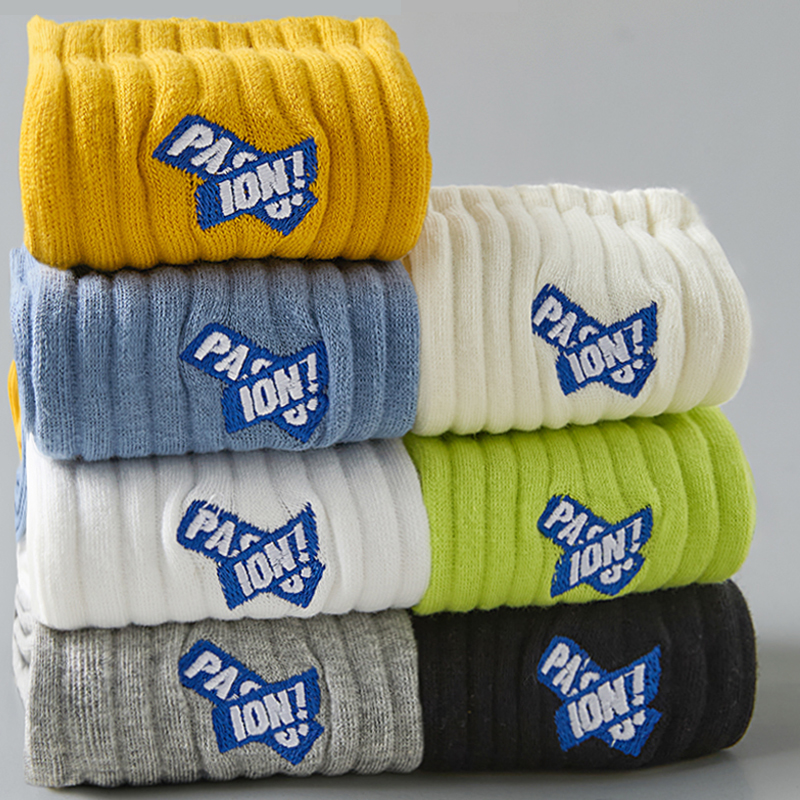 袜子男款100%纯棉中筒袜秋春