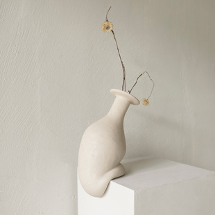 饰品 侘寂风客厅艺术摆件扭曲创意装 Jellypaint原创 静止花瓶