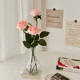 玫瑰花假花ins客厅卧室桌面花束装 保湿 饰摆设仿真花摆件 气角落 元