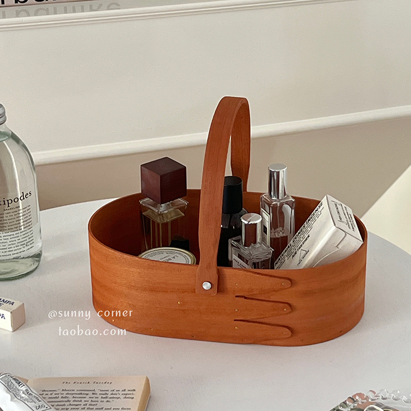 复古木质高颜值手提收纳盒