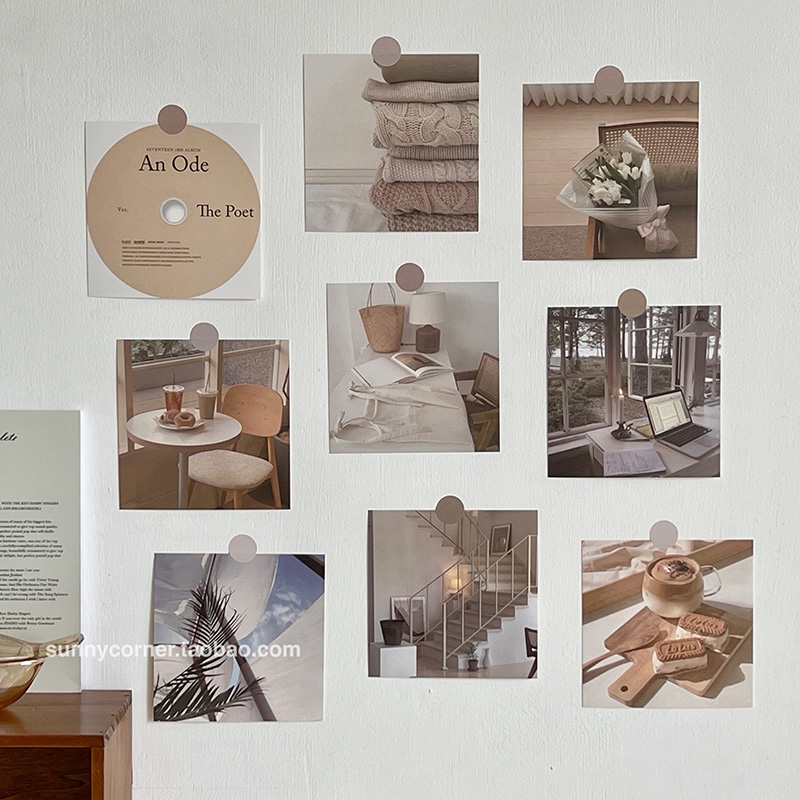 ins风法式海报墙贴墙面装饰卡片