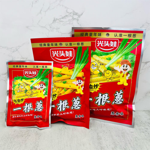 光头娃一根葱酥脆葱香味膨化食品