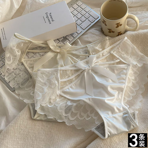 红曼蝶蕾丝女速干蝴蝶结内裤