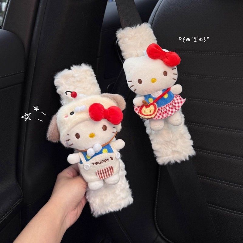 Hellokitty汽车安全带护肩套车载内装饰防磨衣服情侣一对圣诞新年图片
