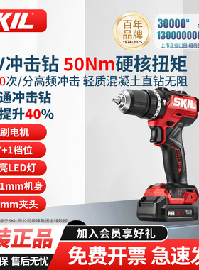skil锂电钻12V无刷冲击钻手电钻电动螺丝刀起子机充电套装HD6290