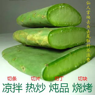 新鲜可食用仙人掌绿色蔬菜煮水植物多肉盆栽植物室内外盆栽花卉