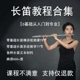 零基础长笛入门视频教程技巧实用初学者训练音乐管乐队曲谱演奏长