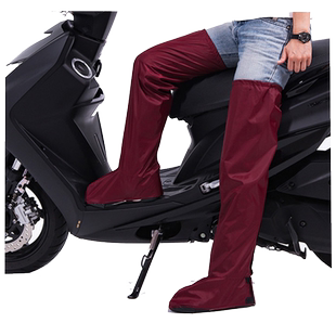 暴雨级雨裤女下半身连脚防水电动摩托车骑行骑手专用高筒雨鞋套男