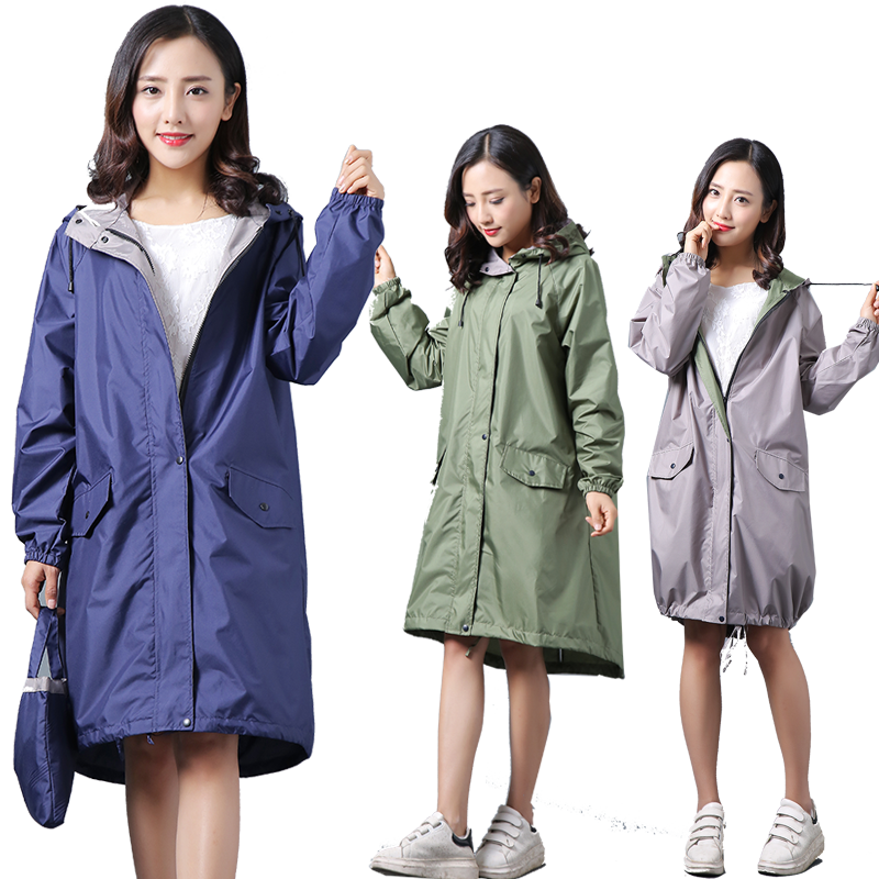 全身薄款女士单人雨衣