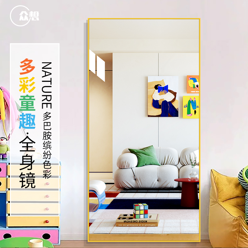 【顺丰包邮】多巴胺极简全身镜子