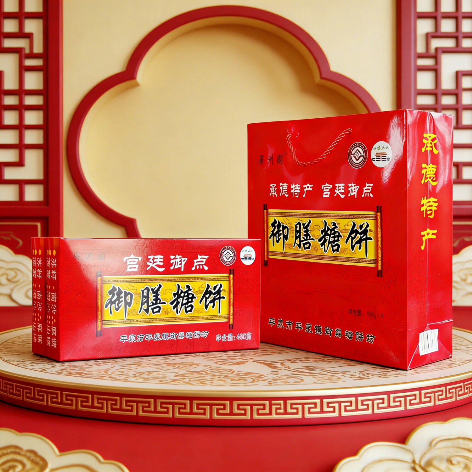 承德特产平泉御膳糖饼南沙饼传统糕点礼盒特色点心饼甜点甜品酥饼