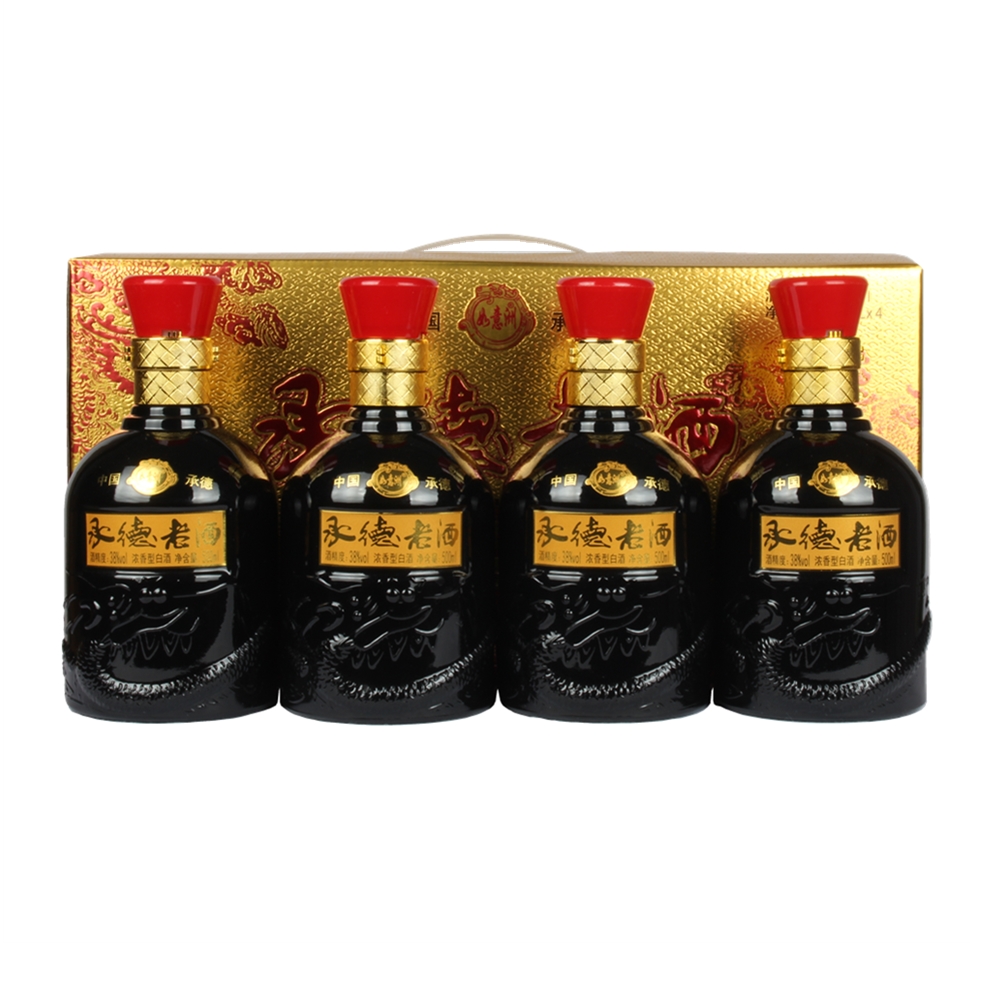 承避暑山庄特产 承德老酒 如意洲鸿运当头38度x4瓶装纯粮白酒包邮