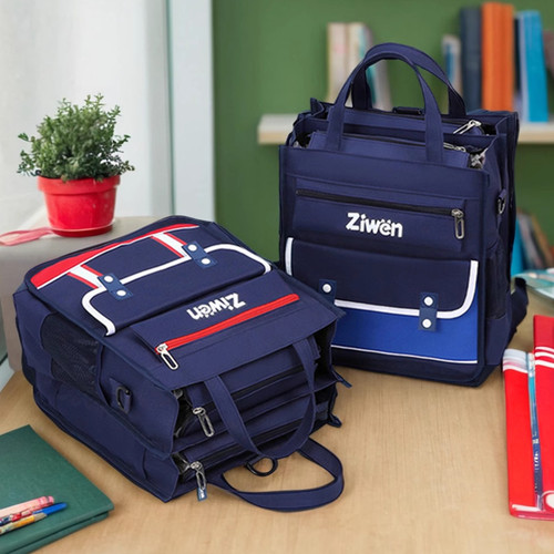 大容量可双肩补课包双层大容量