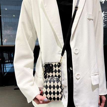 九科星适用于OPPOreno15pro手机套reno13/12se斜跨挂绳14pro+零钱包reno9pro轻奢reno8pro时尚7pro防摔4se背