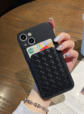九科星适用于一加ace2pro手机壳nordce3情侣1+12女款ace竞速版黑色卡包10t编织纹7tpro时尚11pro防摔9rt简约