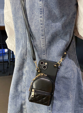 九科星适用于华为mate70手机壳Pura70斜挎p60背带p40挂绳p30高档p20lite皮mate60rs零钱包mate50简约30Pro卡