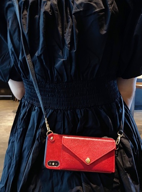 九科星适用于华为nova14pro手机壳12se活力版斜挎8se零钱包7pro女款11/10红色卡包5pro背带13/4E挂绳3E背包式