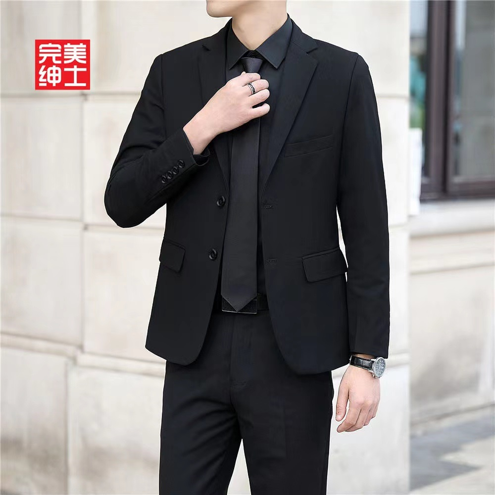 西服套装男士韩版商务职业正装伴郎婚礼修身休闲小西装外套男西装