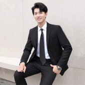 西服男士 伴郎新郎上衣单件上班结婚 商务修身 外套休闲西装 职业正装