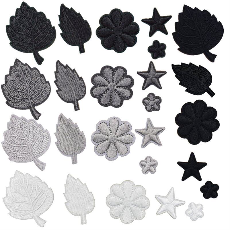 深灰色高级布丁补贴羽绒服徽章布贴自粘补丁贴刺绣衣服破洞装饰贴