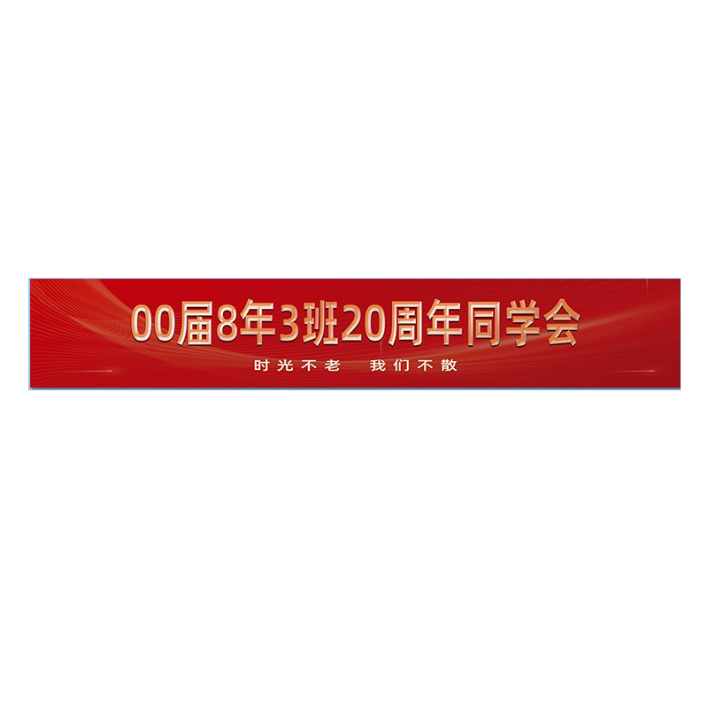 老同学会横幅定制定做10十年20年聚会派对签到条幅拍照合影留念中考高考班级彩色签名墙手拉旗帜拉条订做设计