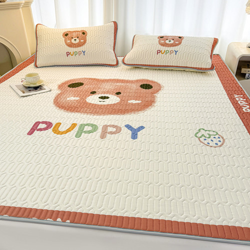 夏季乳胶凉席三件套冰丝席可折叠宿舍单人软席子冬夏两用2025新款