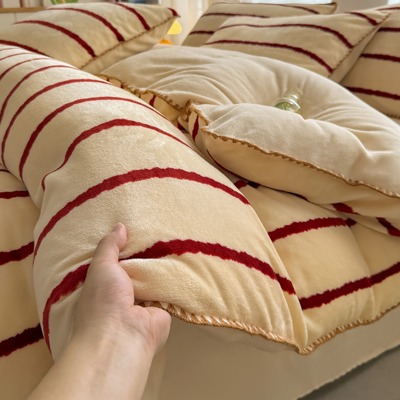 2025新款牛奶绒四件套冬季加厚