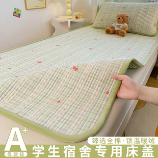 牛奶绒床垫宿舍学生单人专用双面90x190cm褥子一面绒一面纯棉床盖