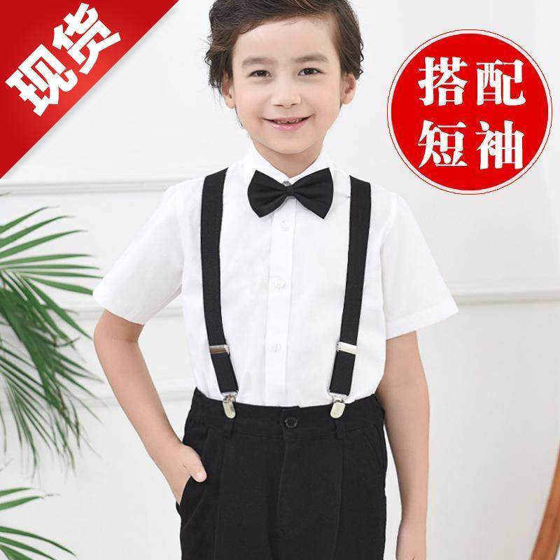 儿童白衣黑裤套装素材模板 儿童白衣黑裤套装图片下载 小麦优选