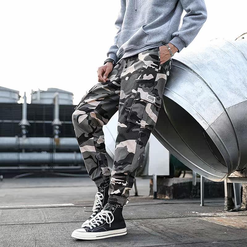 秋冬加绒加厚迷彩运动裤男长裤宽松加大码工装裤军裤男休闲裤潮胖|msdalam kategori Pakaian Lelaki, seluar santai - dari Buy2taobao.com untuk memberikan perkhidmatan ejen Taobao profesional membeli
