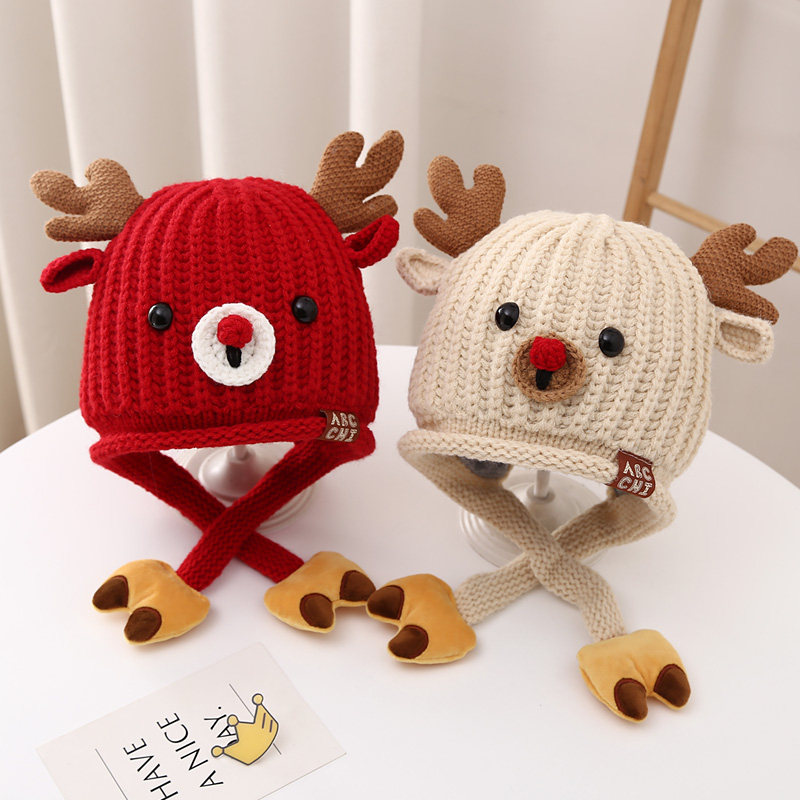 宝宝帽子冬季护耳针织帽男孩女童防风加厚毛线帽秋冬儿童2024新款,童装/婴儿装/亲子装,帽子,淘宝优惠券,粉丝福利购,淘宝优惠卷