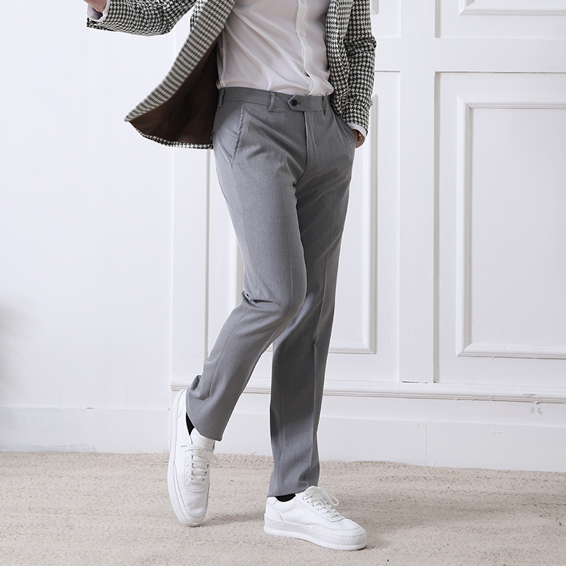 韩版长裤修身弹力透气休闲裤