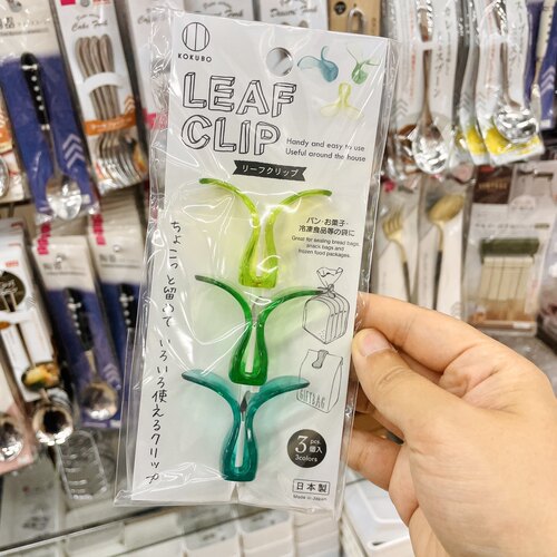 DAISO叶型封口夹吐司面包食品袋