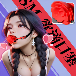 夫妻成人情趣另类捆绑床上性用品sm口球硅胶口塞道具口枷男女玩具