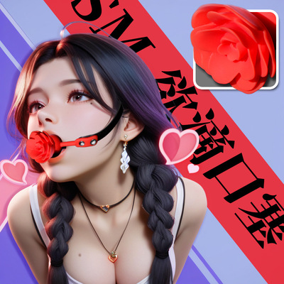 夫妻成人情趣另类捆绑床上性用品sm口球硅胶口塞道具口枷男女玩具