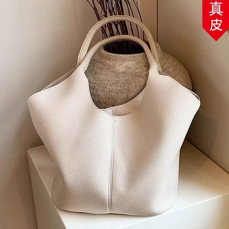 手托特包女拎2025潮流韩版大容量真皮高级时尚女简约包包夏季爆款
