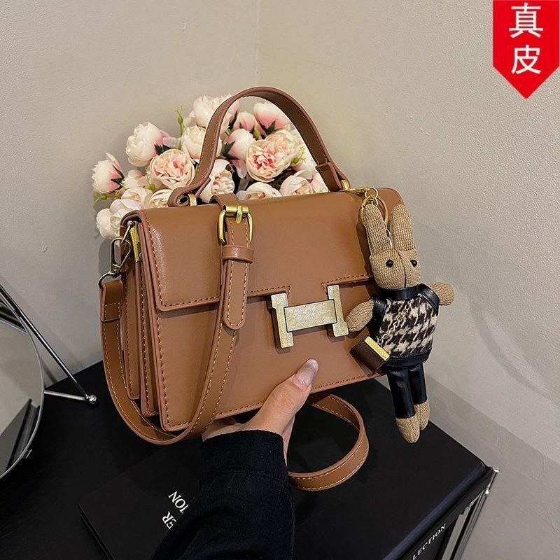 复古风时尚皮高单肩立体韩版百颜值精致女真新款小方包慵懒斜挎包