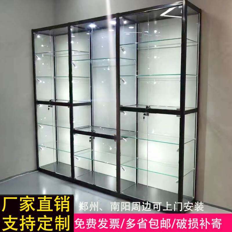 手办玩具展示柜模型礼品样品柜奖杯化妆品珠宝产品玻璃柜定制