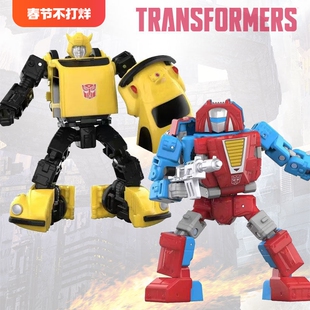 变形金刚复古挂卡系列大黄蜂变速箱加强级儿童玩具模型手办