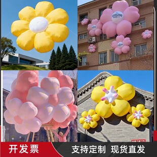 春天闭气樱花桃花气模定制商城悬挂充气花朵仿真花朵美陈布置装饰